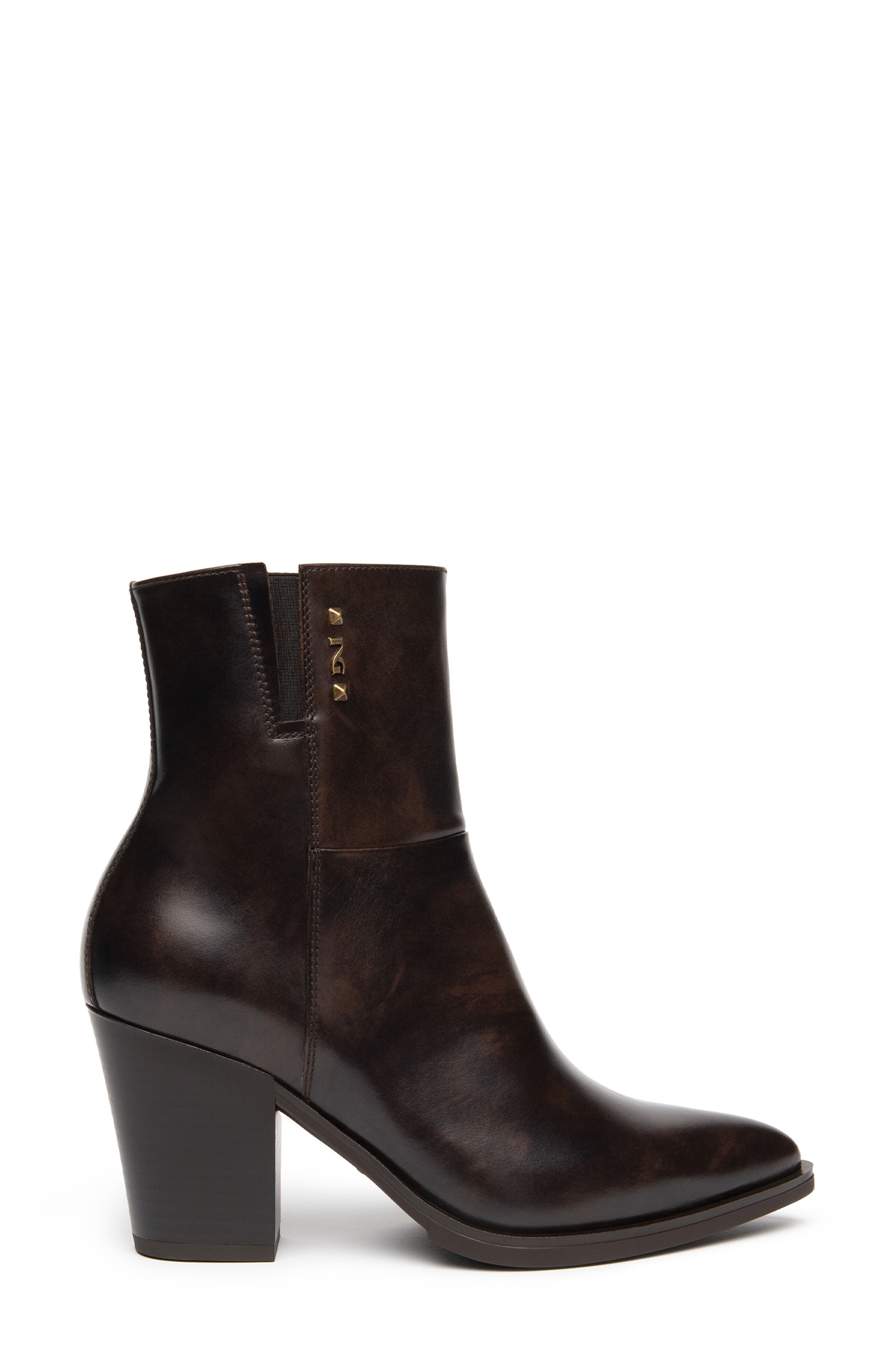 Western Bootie, Alternate, color, CHOCOLATE