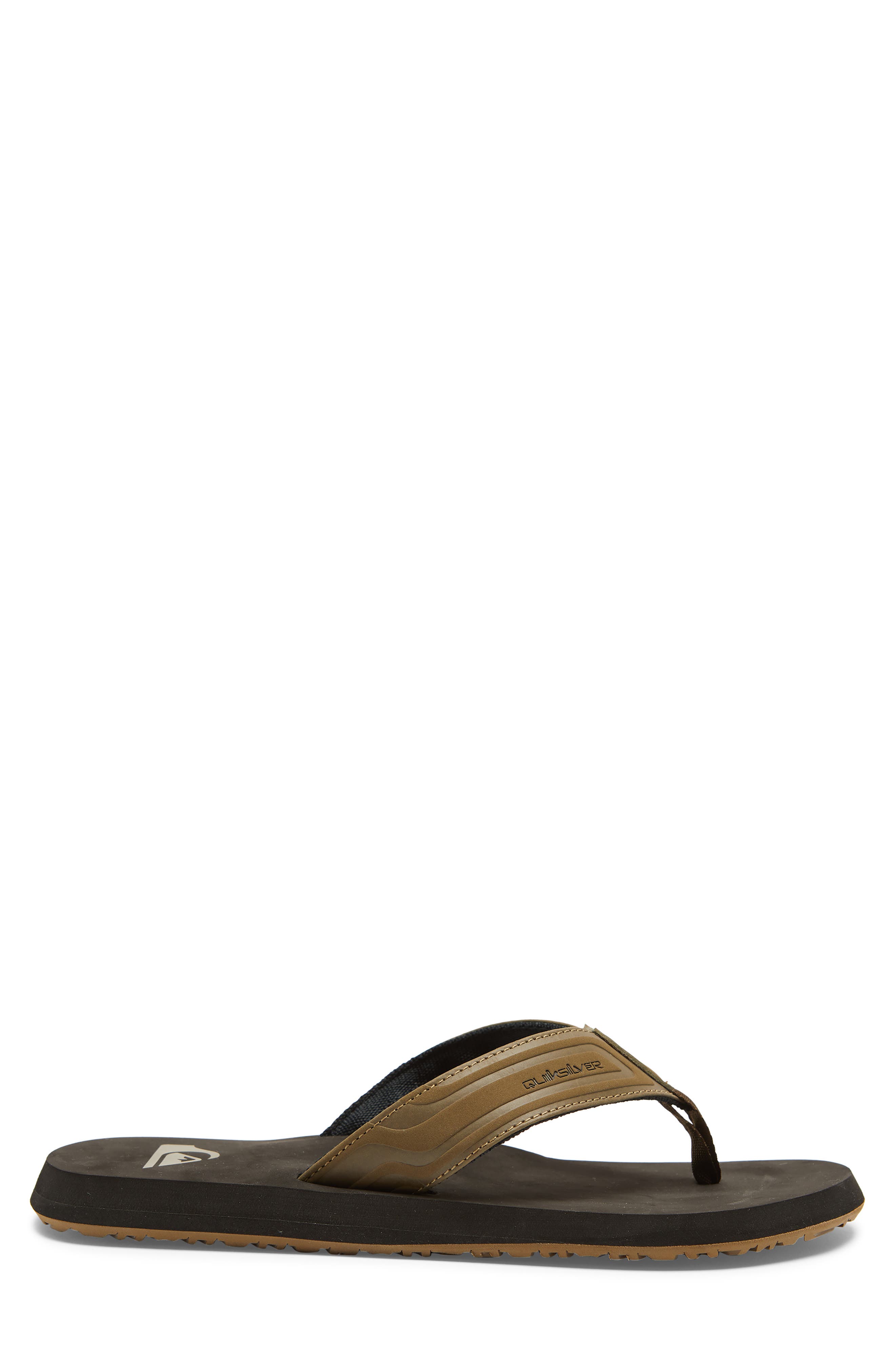 Quiksilver Monkey Wrench Flip Flop, Alternate, color, Tan