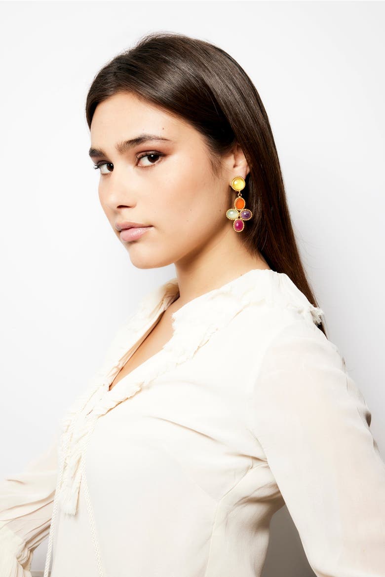 Bloom Earrings, Alternate, color, MULTI