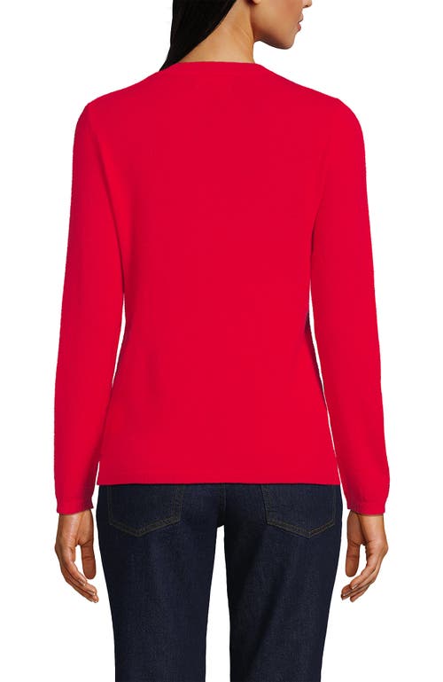 Lands' End Cashmere Sweater In Berry Rouge