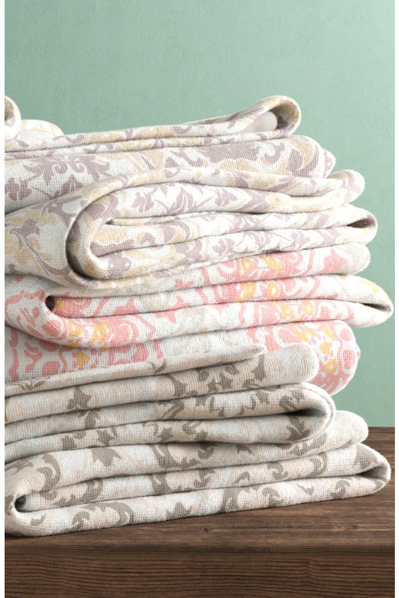 6-Pack Cotton Kitchen Towels, Alternate, color, TAUPE/ PINK DAMASK PRINT