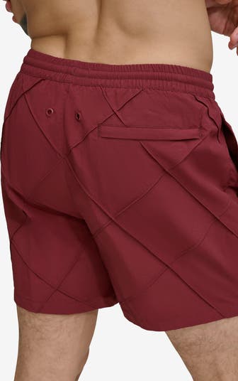 Diamond Pintuck Swim Trunks
