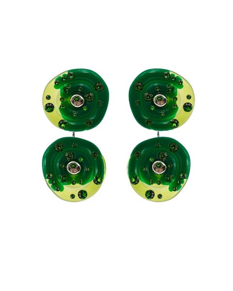SUN POWERS® Resin Saucer Drop Earrings