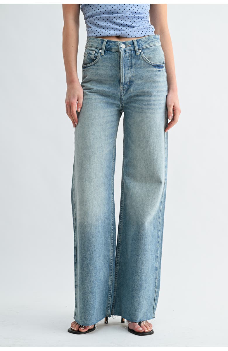 Jemina Denim Beach-to-Bar Pant, Main, color, Light Blue Wash