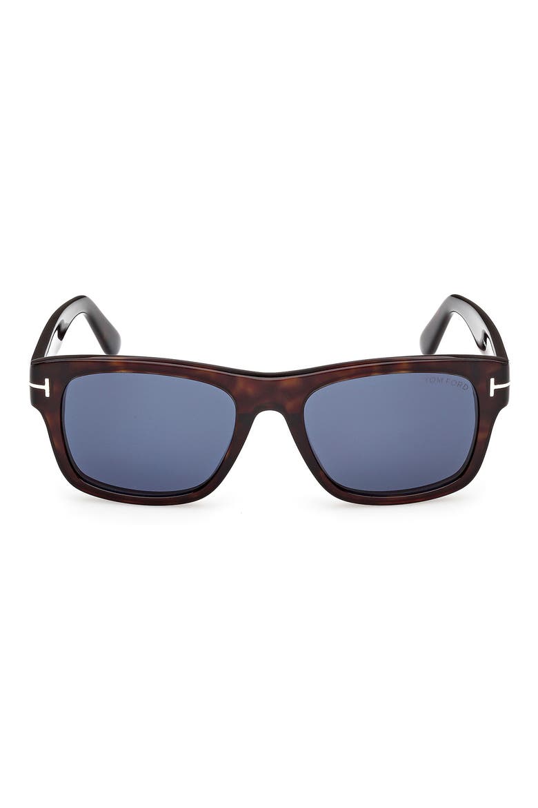 Smith-02 55mm Rectangular Sunglasses, Main, color, CLASSIC HAVANA / BLUE LENS