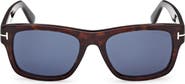 TOM FORD Smith-02 55mm Rectangular Sunglasses