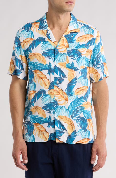 Frond Print Camp Shirt