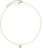 Petit Moments Birthstone Disc Pendant Necklace