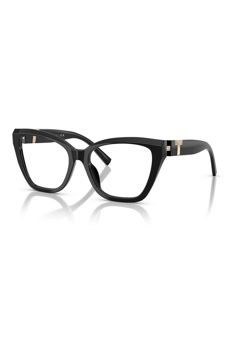 54mm Cat Eye Optical Glasses, Alternate, color, BLACK / DEMO LENS