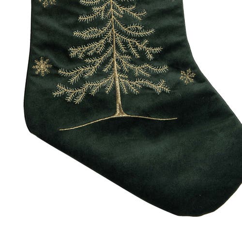 C & F Home C&f Home 8.5" X 20" Christmas Tree W/ Bow Forest Hanging Large Christmas Stocking In Green