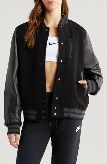 Nike Sportswear Destroyer Leather & Wool Blend Varisty Nike Sportswear Destroyer Leather & Wool Blend Varisty
