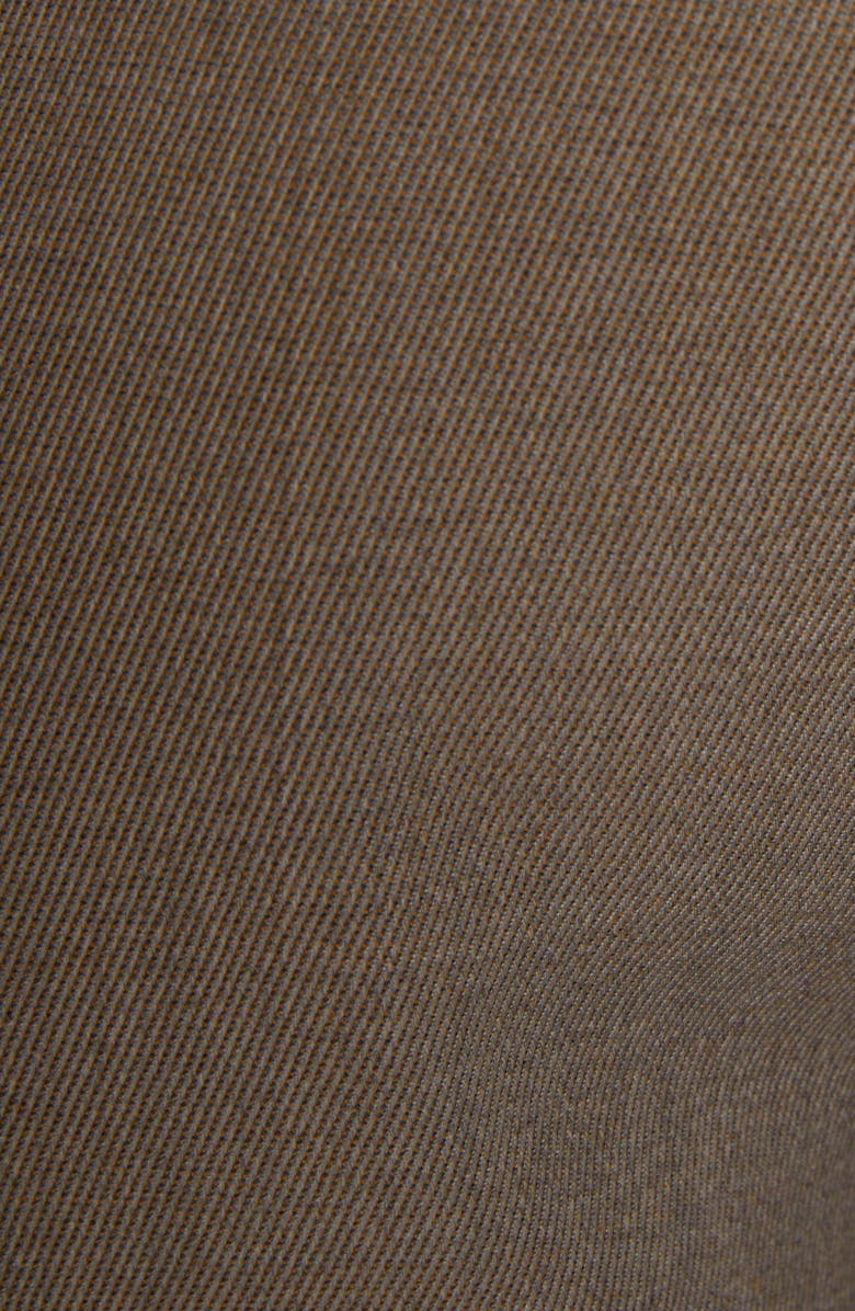 Bottega Veneta Pleated Multicolor Wool Twill Dress Pants, Alternate, color, Grey/ Ochre Melange