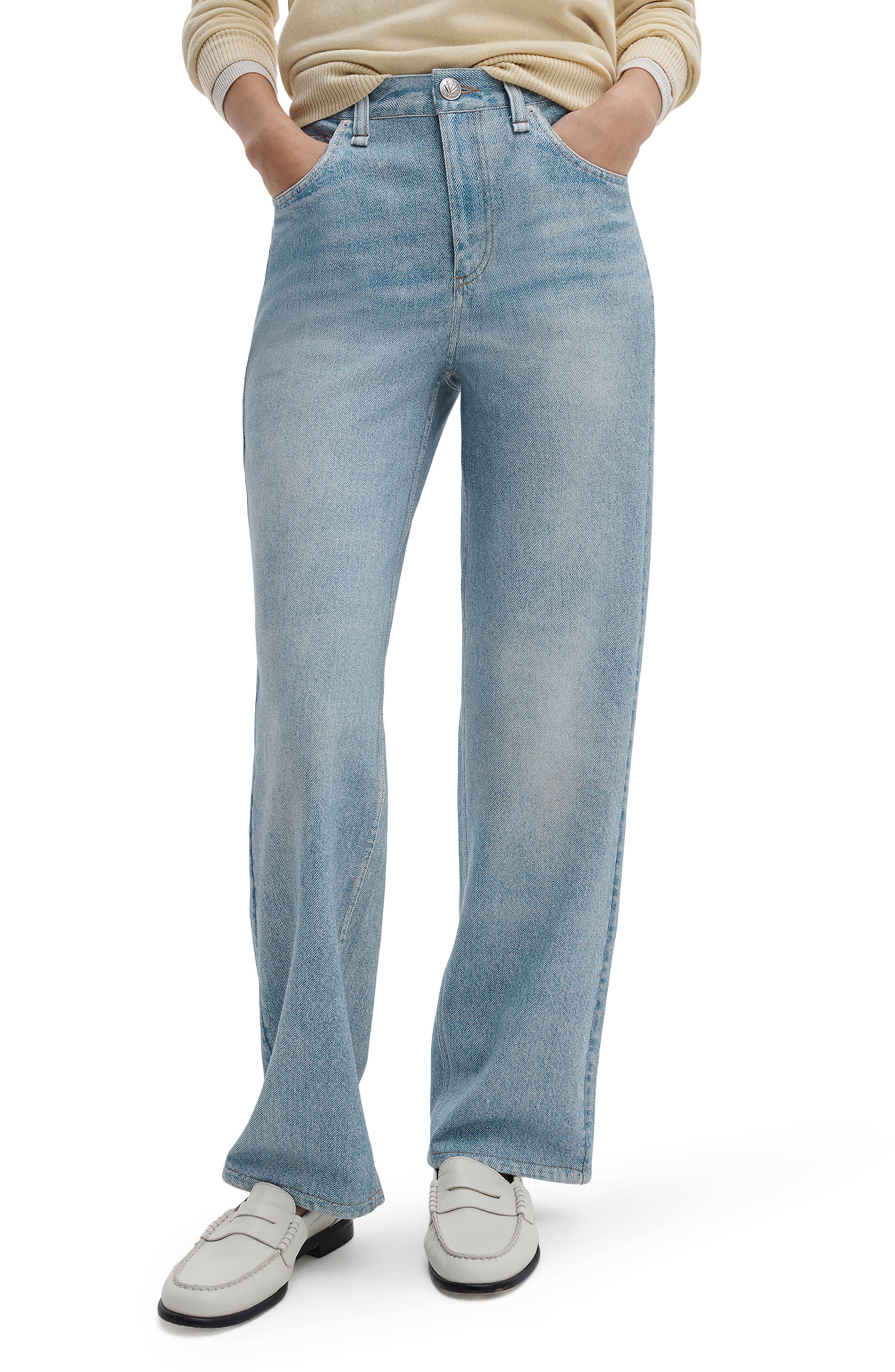 Miramar Shea Wide Leg Cotton Terry Sweatpant Jeans
