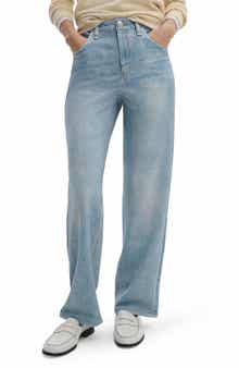 Miramar Shea Wide Leg Cotton Terry Sweatpant Jeans