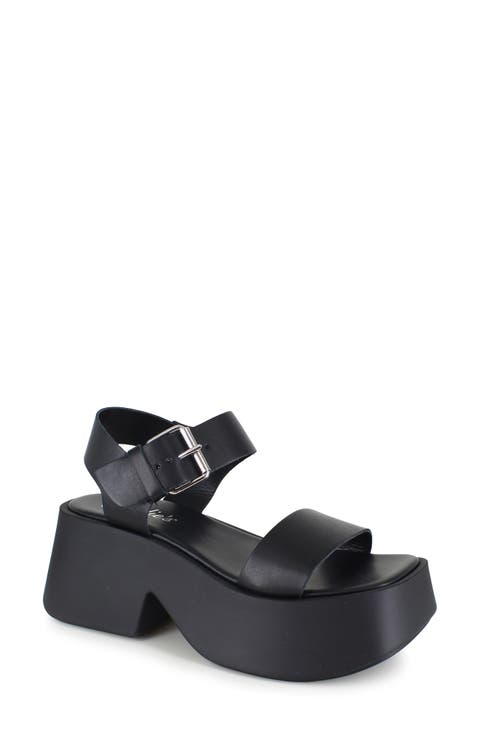 Leni Ankle Strap Platform Sandal (Women)