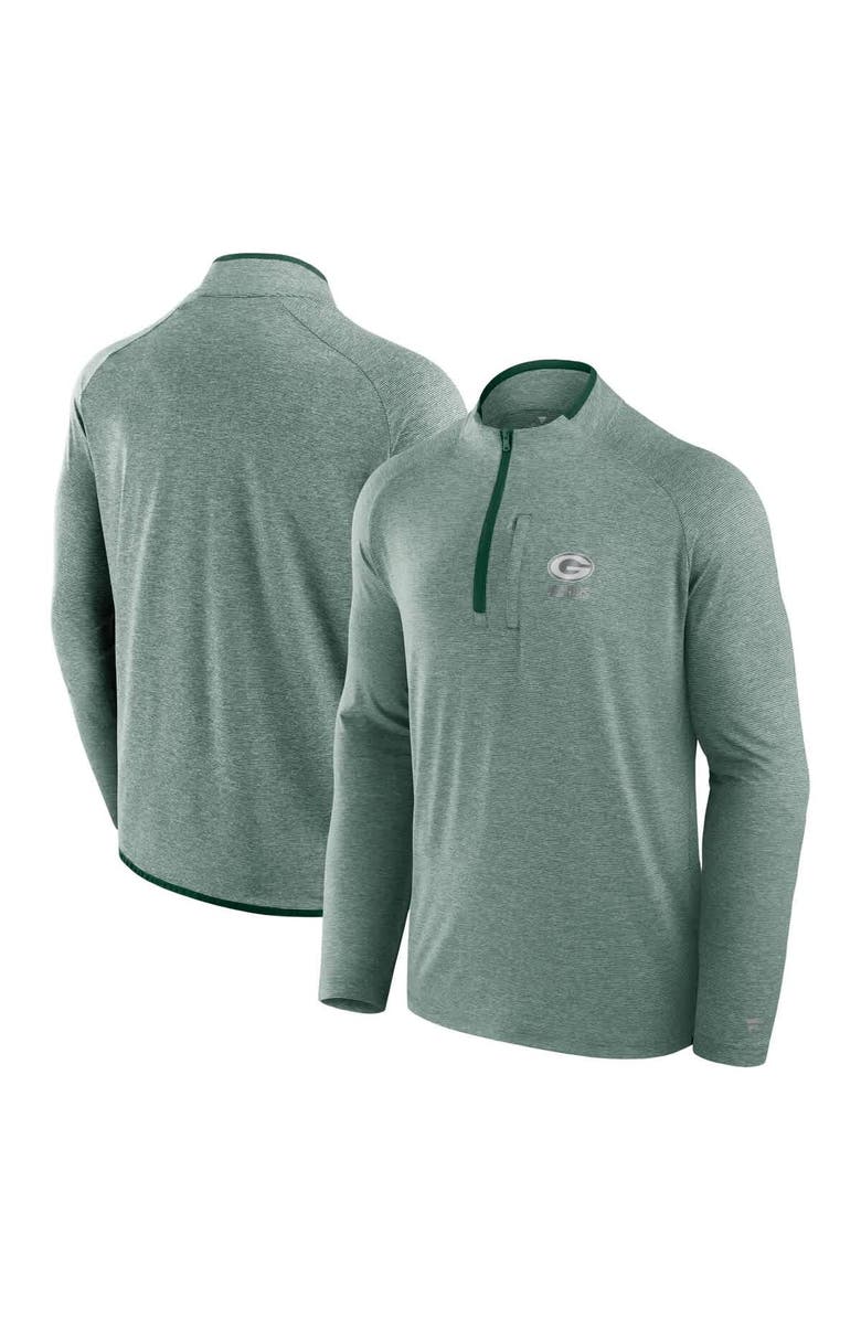 FANATICS Unisex Fanatics Green Green Bay Packers Front Office Performance Primary Quarter-Zip Jacket, Main, color, Green