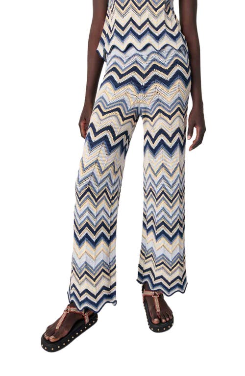 Maje Crochet Trousers In Multi