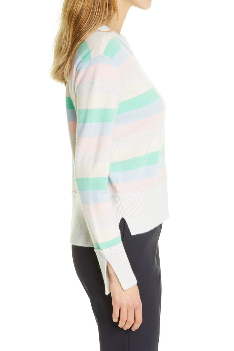 Stripe Cashmere Sweater, Alternate, color, STRIPE