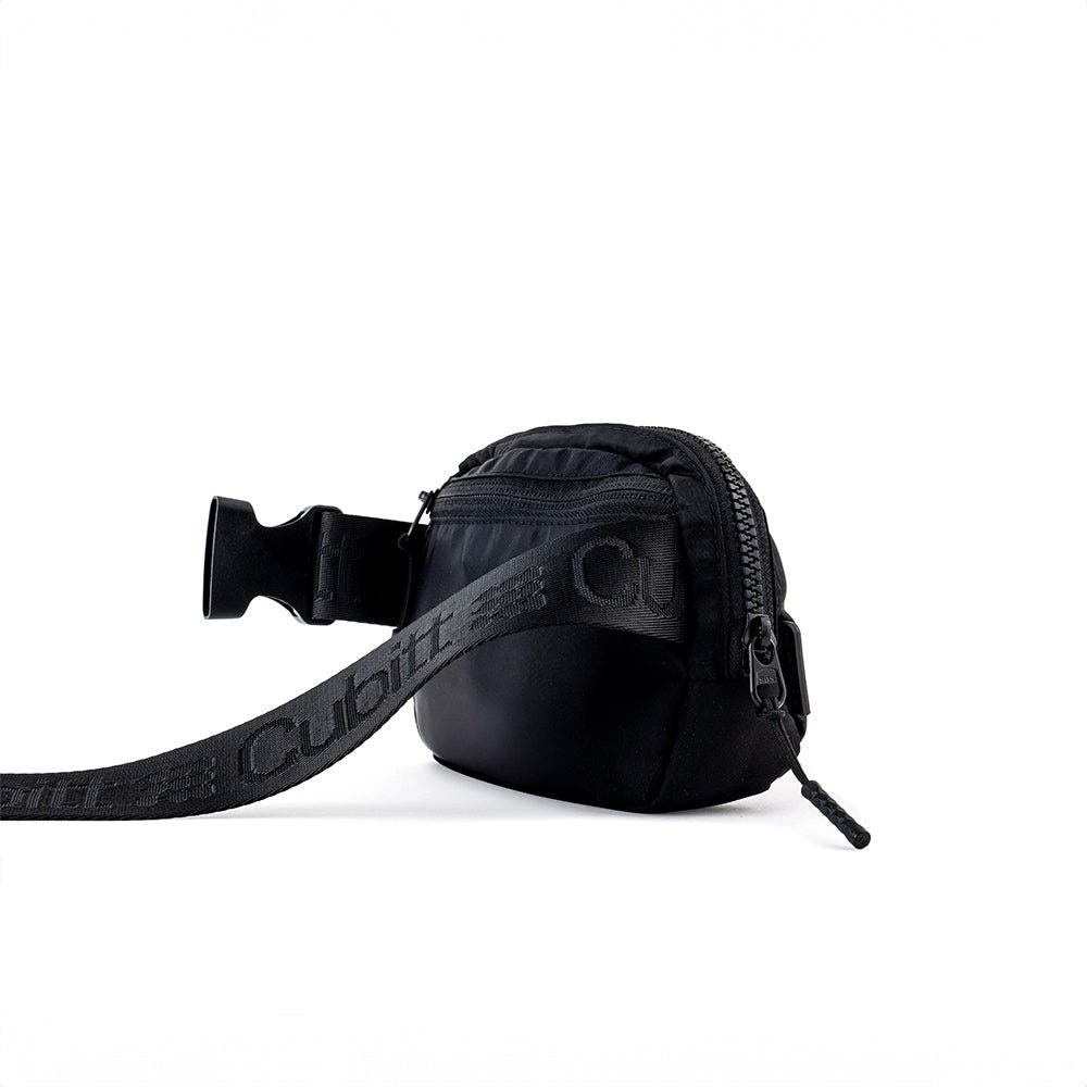 Cubitt Belt Bag Lightweight Water Resistant Crossbody Waist Bag for Travel & Daily Use, Alternate, color, Obsidian Black