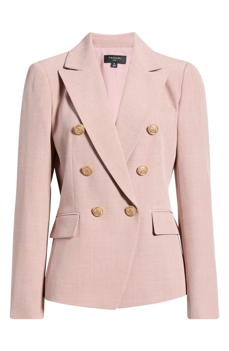 Tahari ASL Double Breasted Blazer, Alternate, color, Orchid