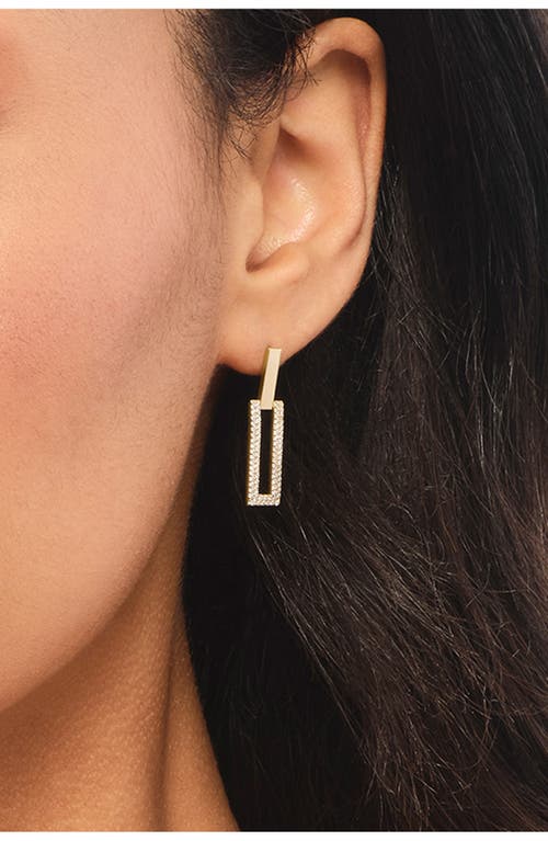 Lana 14k Gold Open Tag Drop Earrings In Gold