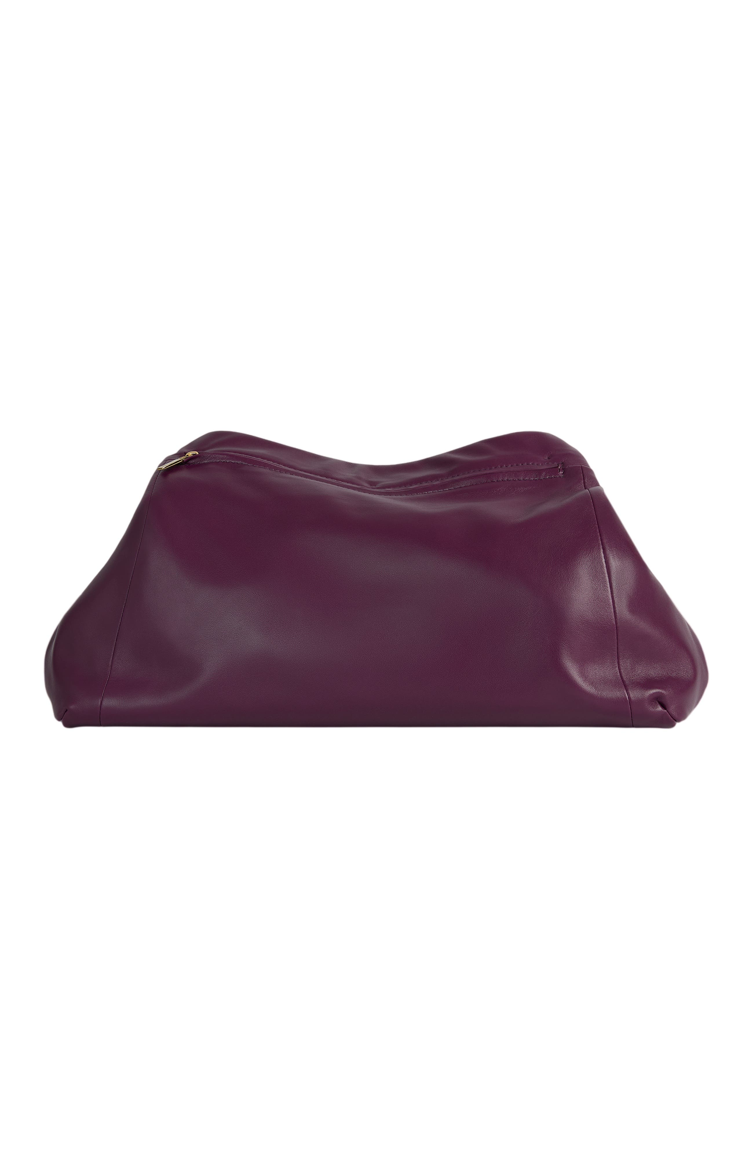 Dinner At 8 Medium Bag in Smooth Leather, Alternate, color, purple