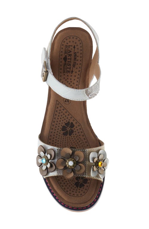 L'artiste By Spring Step Bluesky Sandal In White Multi