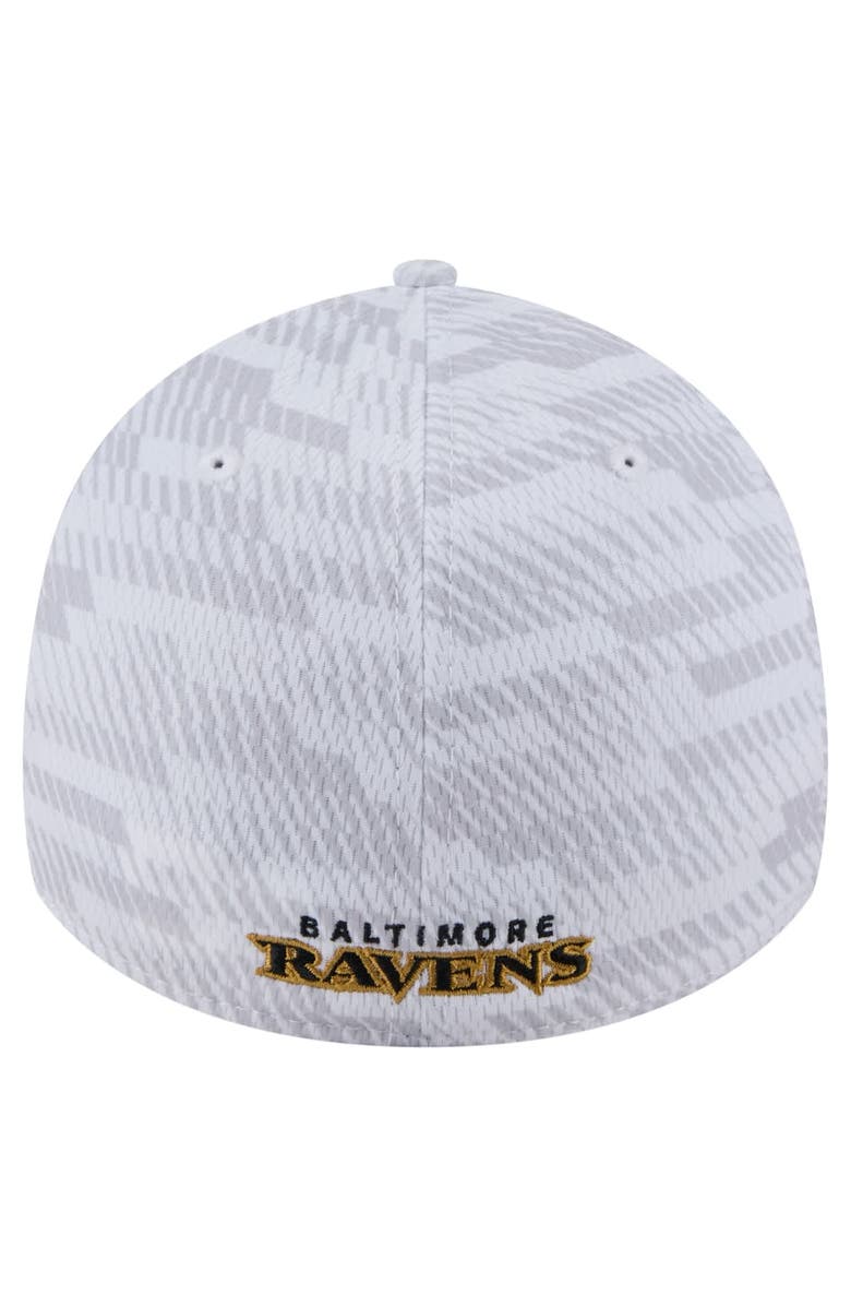 New Era Men's New Era  White Baltimore Ravens Gameday Graded 39THIRTY Flex Hat, Alternate, color, 