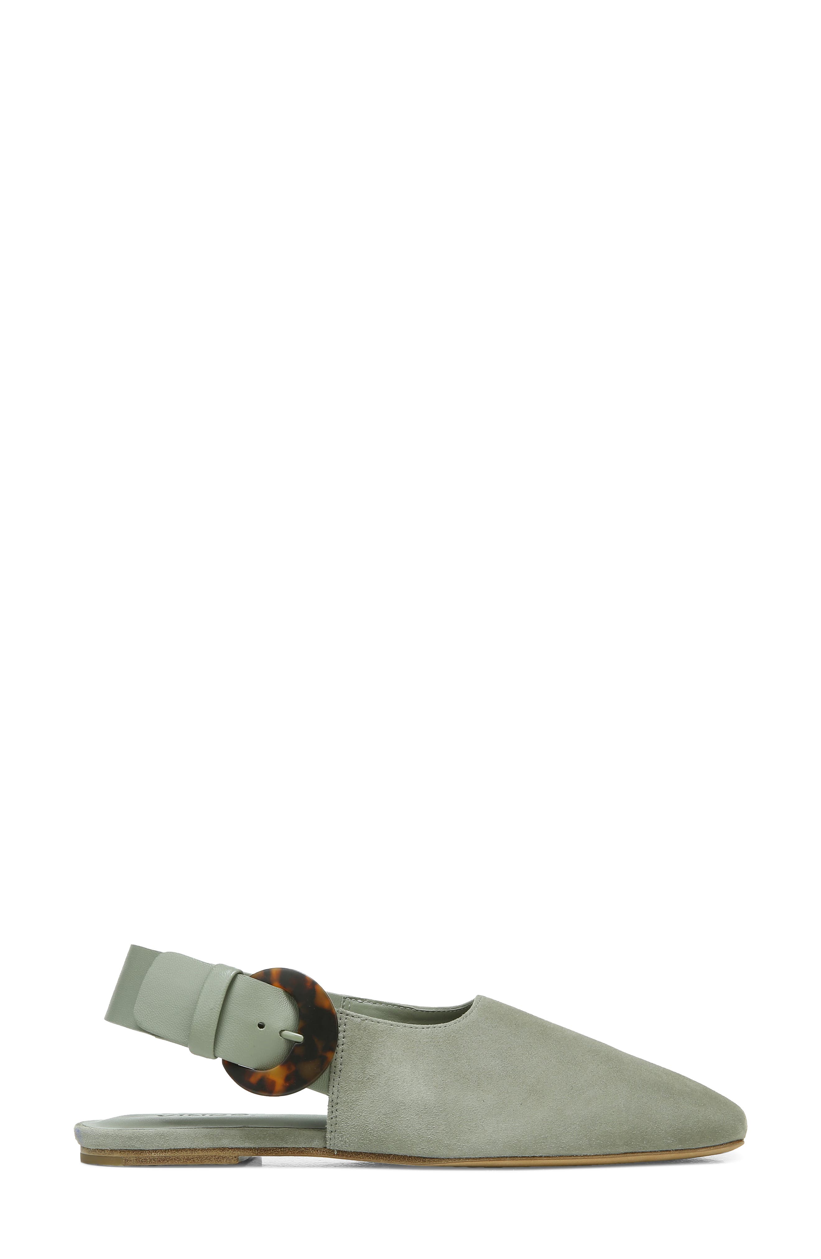 Cadot Slingback Flat, Alternate, color, WHITE SAGE