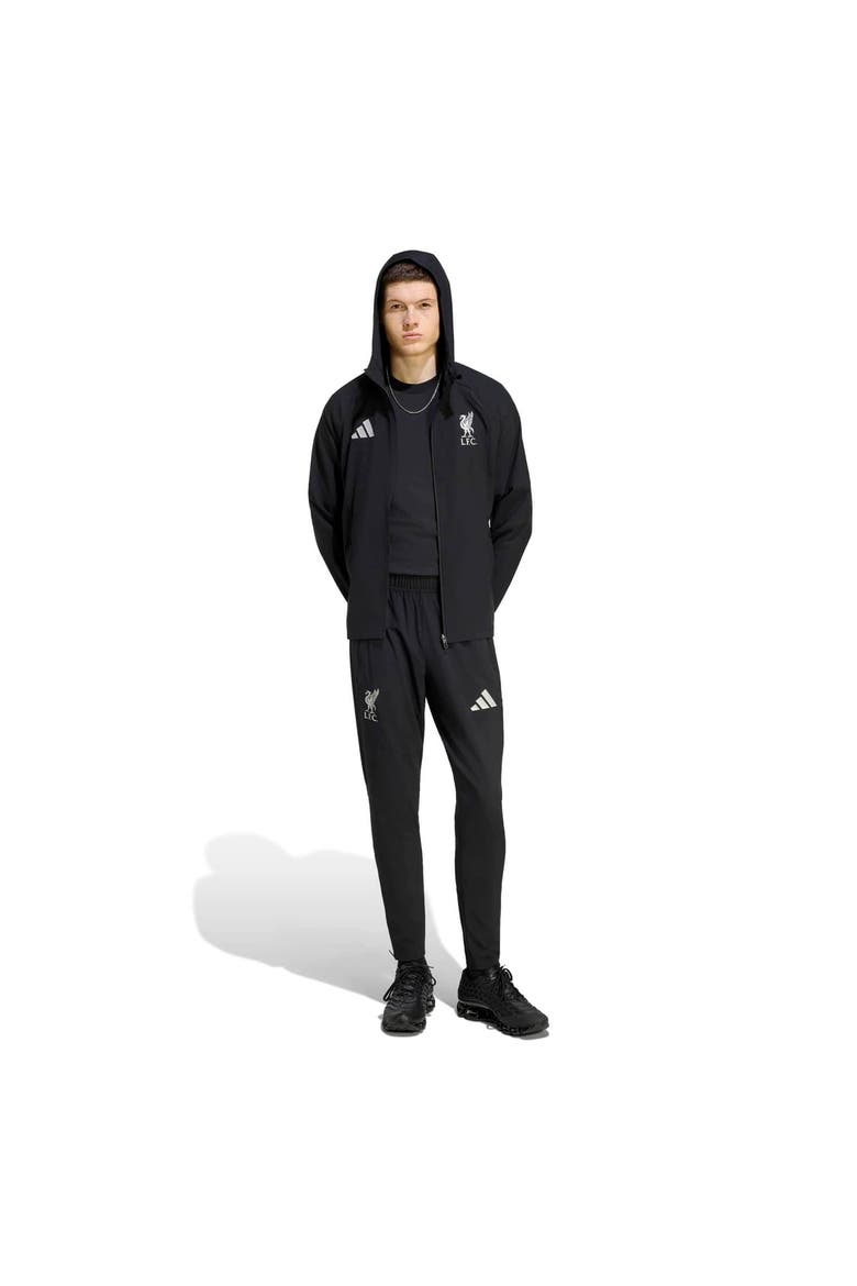 Men's adidas  Black Liverpool Tiro Travel Full-Zip Windbreaker, Alternate, color, Black