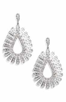 Tasha Open Teardrop Drop Earrings