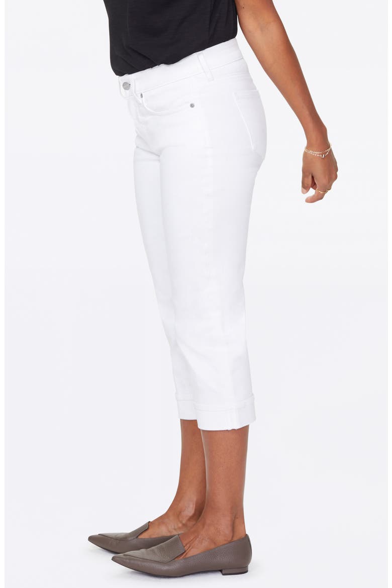 Marilyn Straight Leg Capri Jeans, Alternate, color, OPTIC WHITE