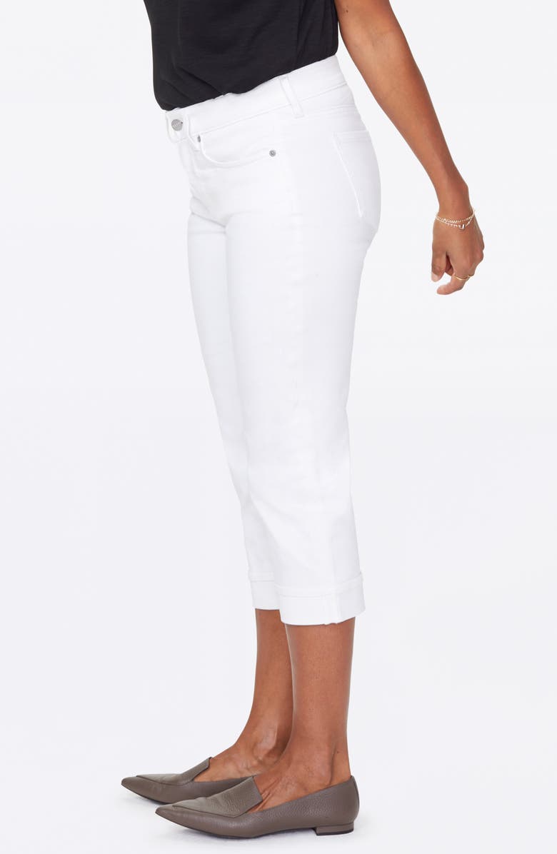 NYDJ Marilyn Straight Leg Capri Jeans, Alternate, color, Optic White