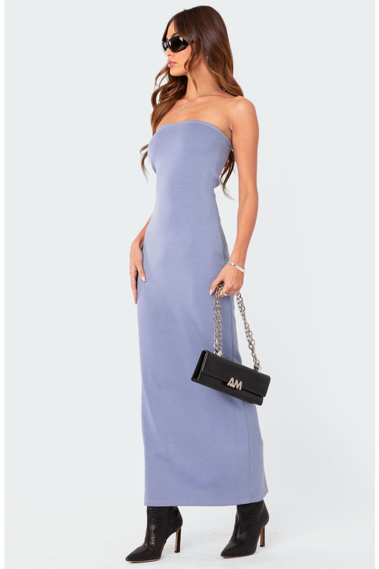 Strapless Dress, Alternate, color, BLUE