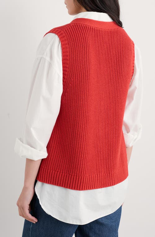 SEASALT CORNWALL SEASALT CORNWALL SWANPOOL RIB SWEATER VEST