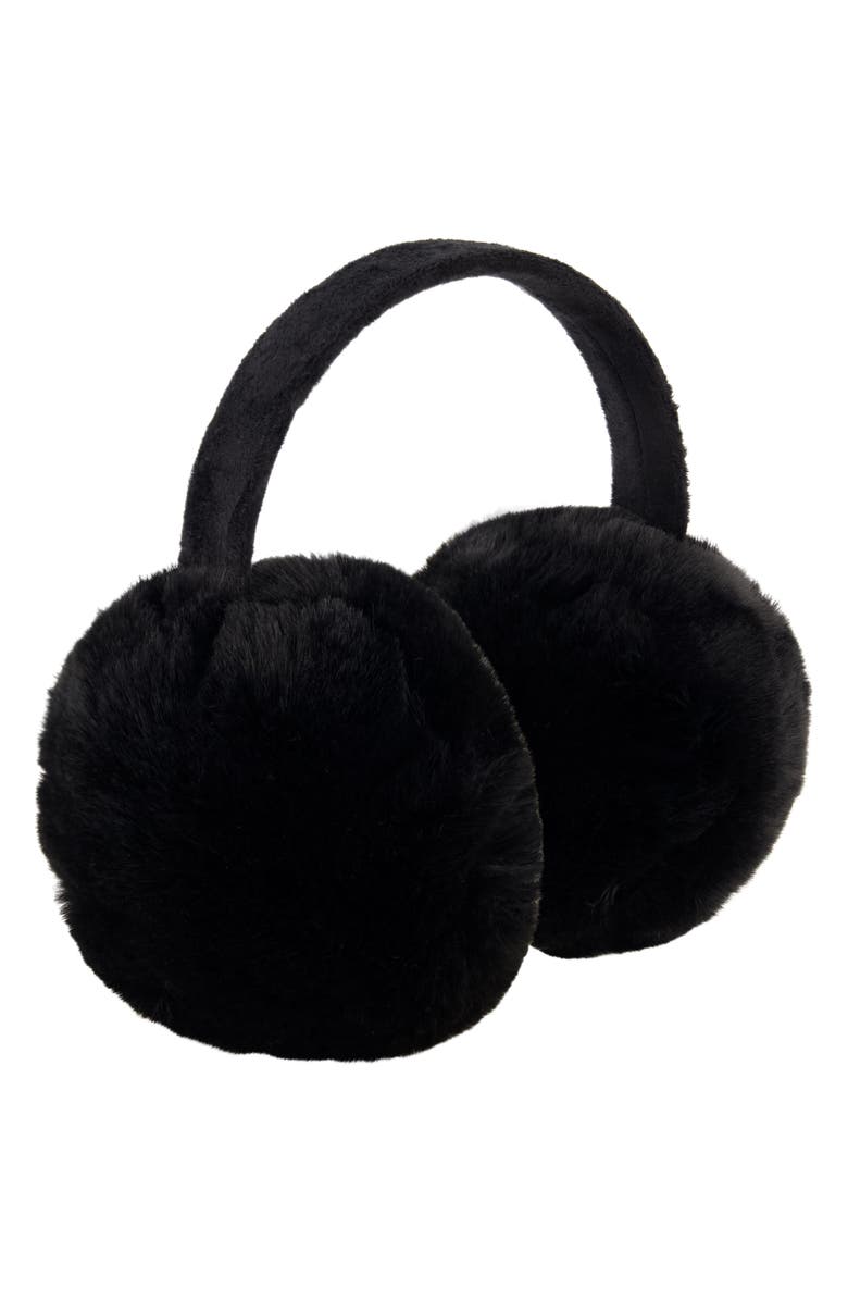 Laundry by Shelli Segal Oversize Faux Fur Earmuffs, Alternate, color,