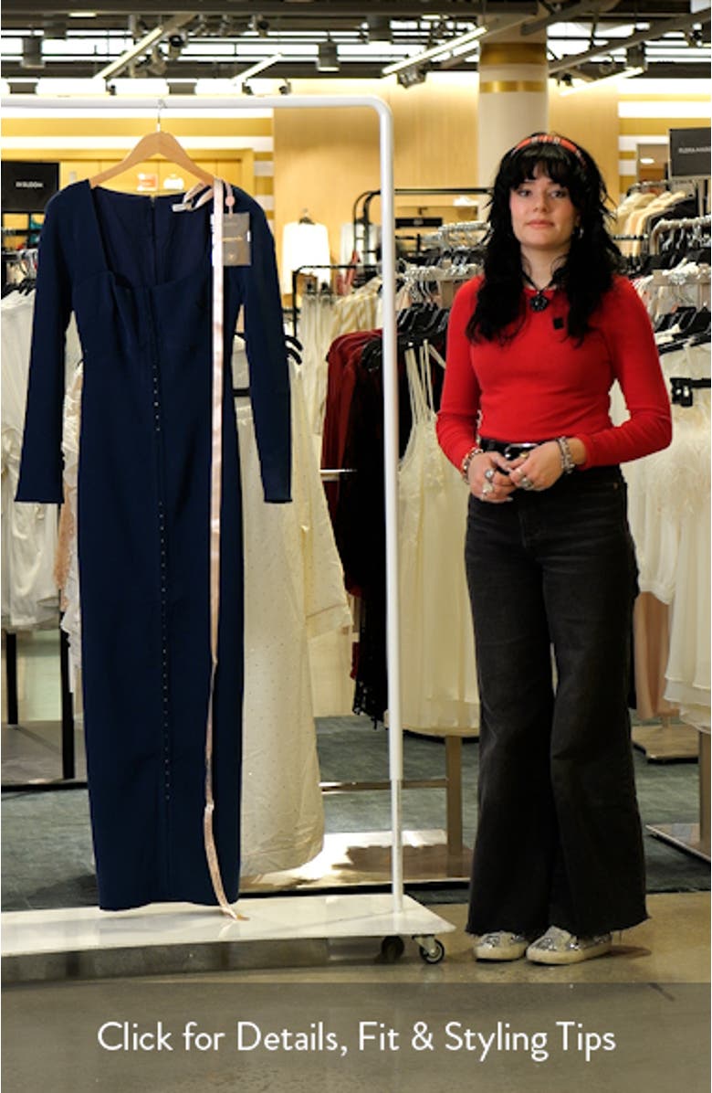 Corinthia Long Sleeve Cocktail Dress, sales video thumbnail