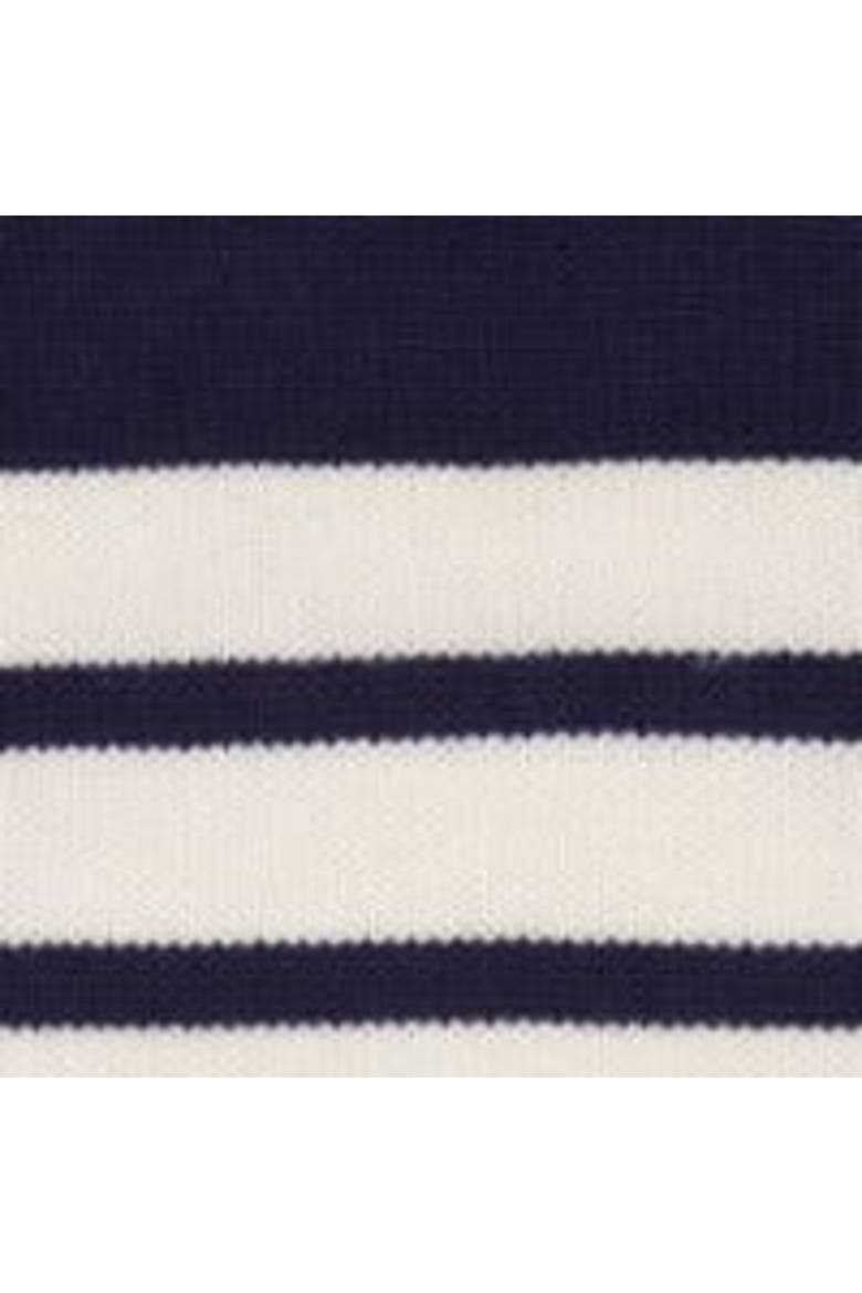 Cotton Zip Sweater, Alternate, color, Breton Navy White Stripe