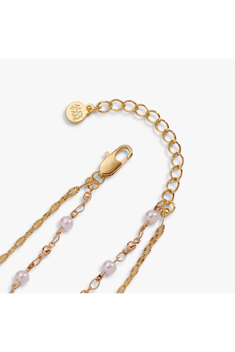 Festival 2 strand Butterfly bracelet, Alternate, color, Gold