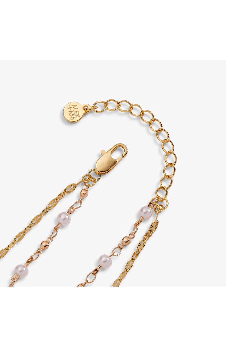 Alex and Ani Festival 2 strand Butterfly bracelet, Alternate, color, Gold