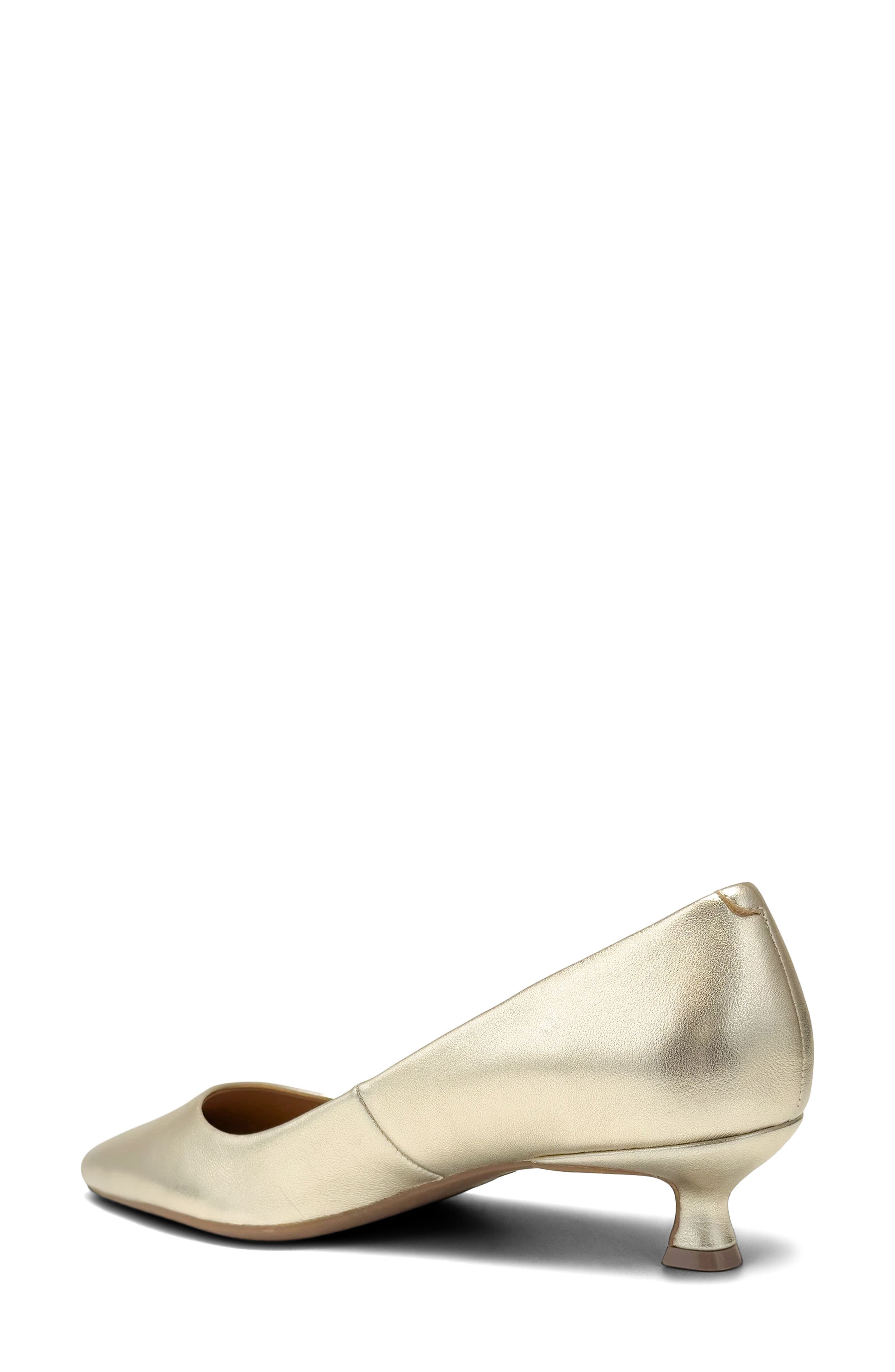 Rana Kitten Heel Pump, Alternate, color, SOFT GOLD