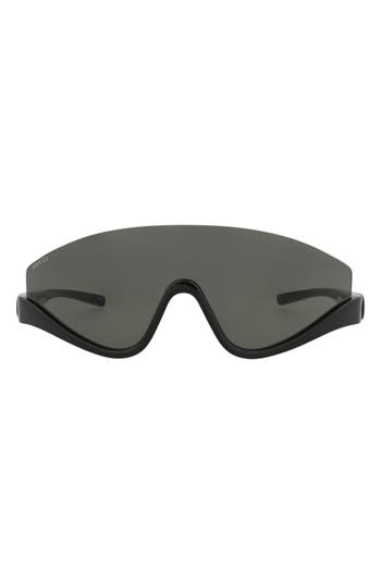 Gucci 99mm Shield Sunglasses In Black
