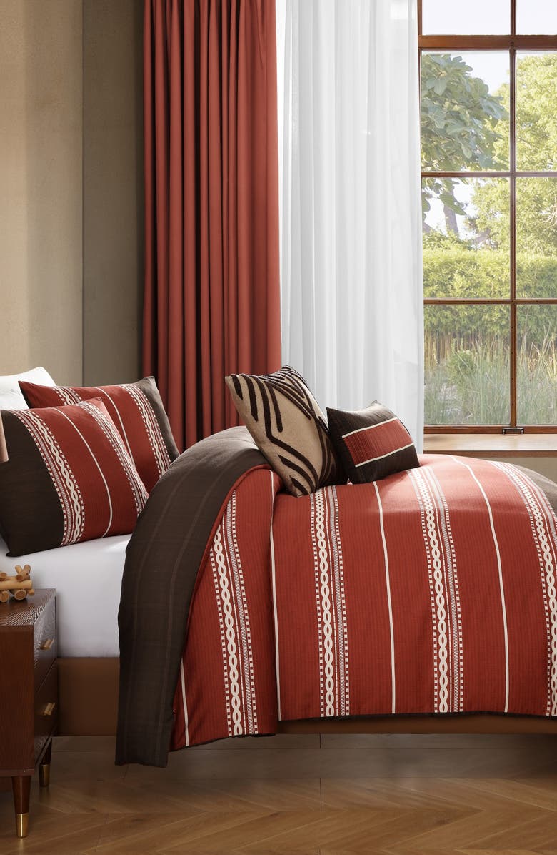 Bebejan Terra Spice Reversible 5-Piece Comforter Set, Alternate, color, Brown