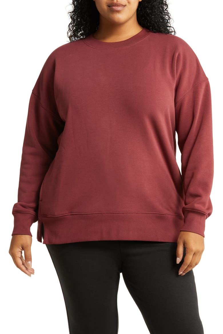 Amazing Crewneck Sweatshirt, Main, color, BURGUNDY PORT