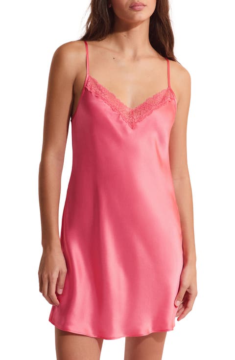 Milky Lace Trim Washable Silk Camisole