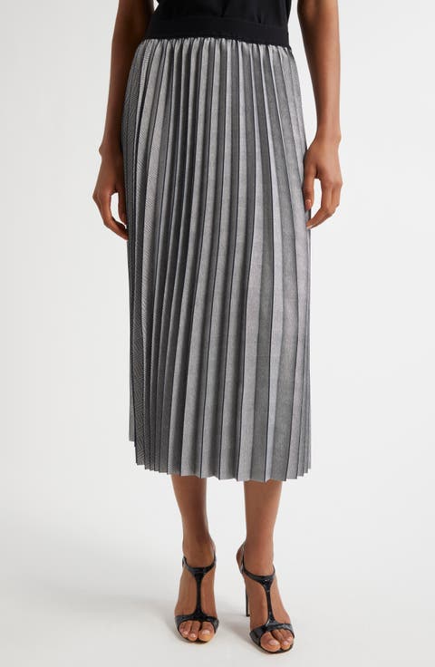 Nova Pleated Midi Skirt