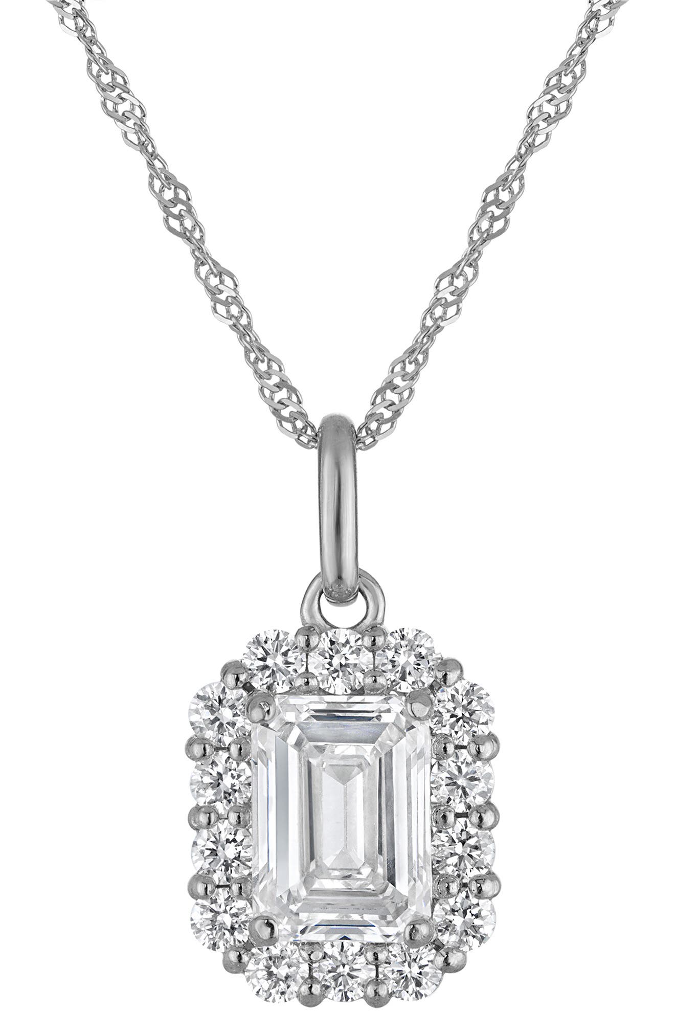 FZN 14K Gold Lab Grown Diamond Pendant Necklace