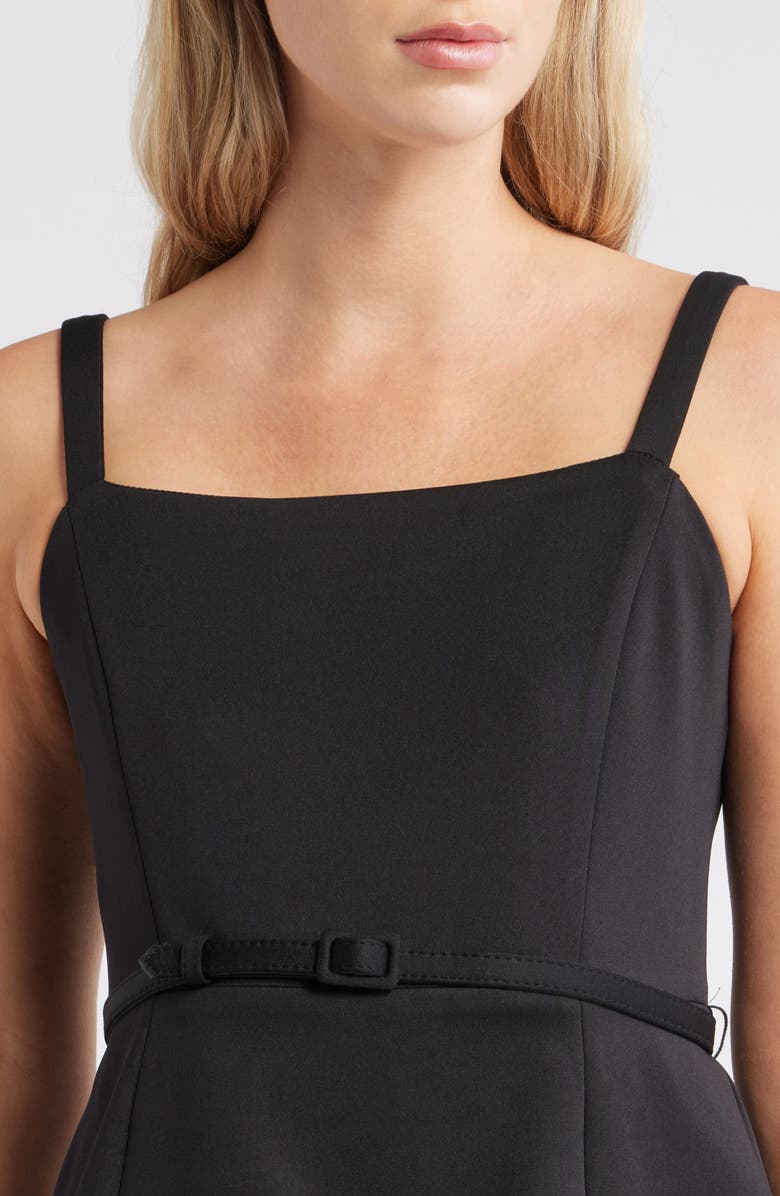 Julia Jordan Mixed Media Dress, Alternate, color, Black Multi