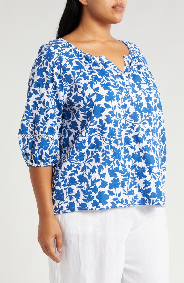 Caslon<sup>®</sup> Duo Gauze Top, Alternate, color,