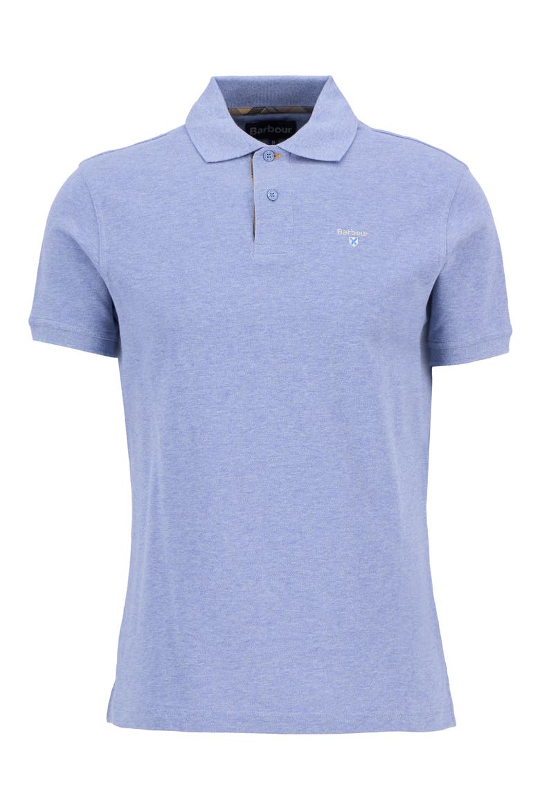 Regular Fit Tartan Piqué Polo, Alternate, color, SKY MARL